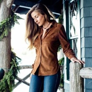 Guideboat Co. Goat Suade Shirt (Wheat) Size L